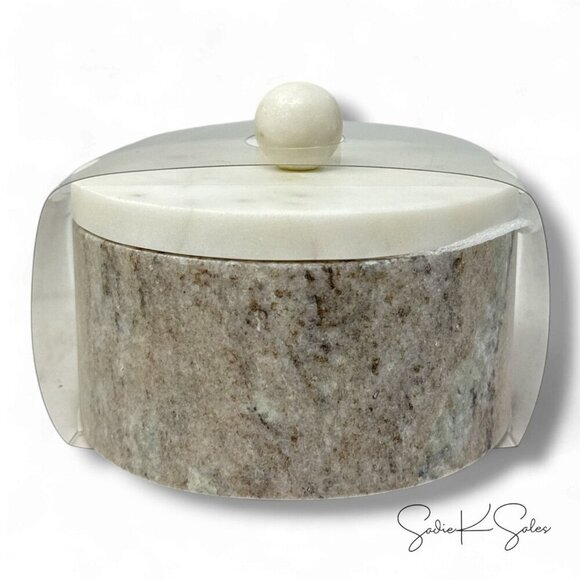 Round Marble Decorative Box with Knob Lid - Threshold Studio McGee, Target 2024 - Picture 5 of 8